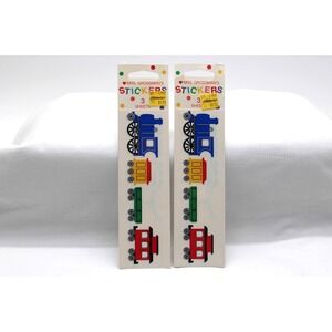 VTG 90s Train Stickers Mrs. Grossman's NOS Sealed Caboose Locomotive Set of 2